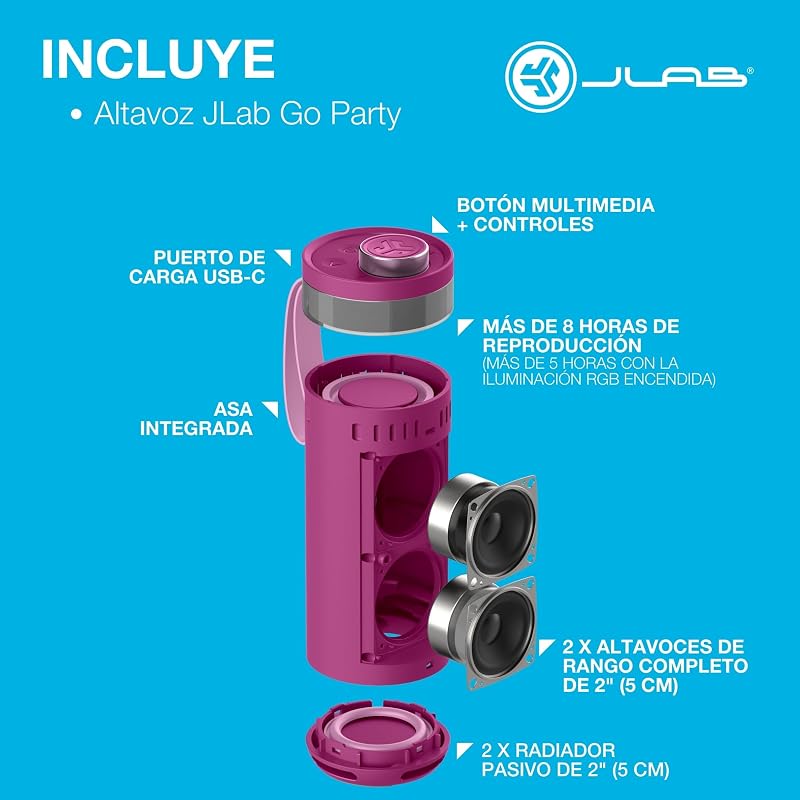 Go Party Altavoz Bluetooth Portátil - 16H+, Mora
