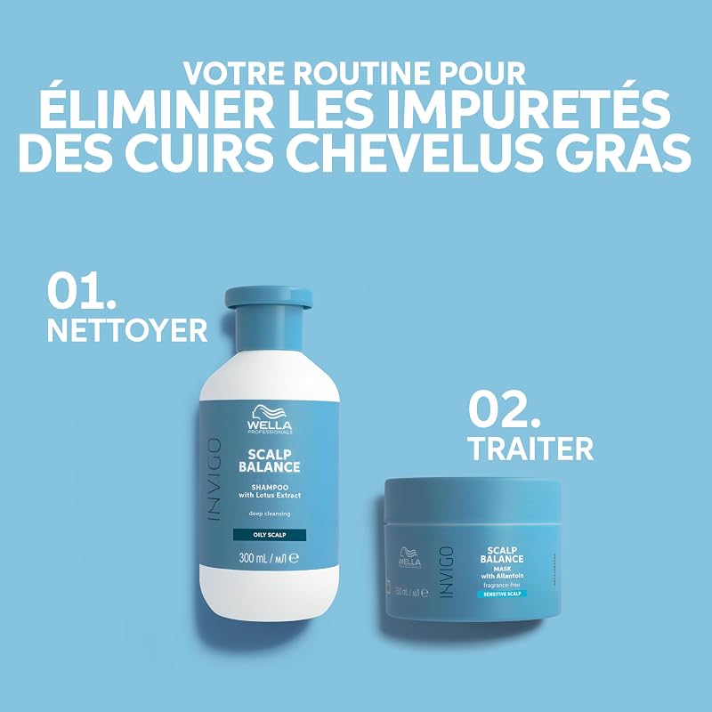 INVIGO SCALP BALANCE Shampoing purifiant – Soin purifiant en profondeur pour éliminer les résidus de produits 1L