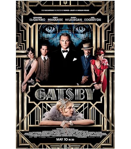 Amazon.com: SUNATOR The Great Gatsby Movie Poster Glossy Finish