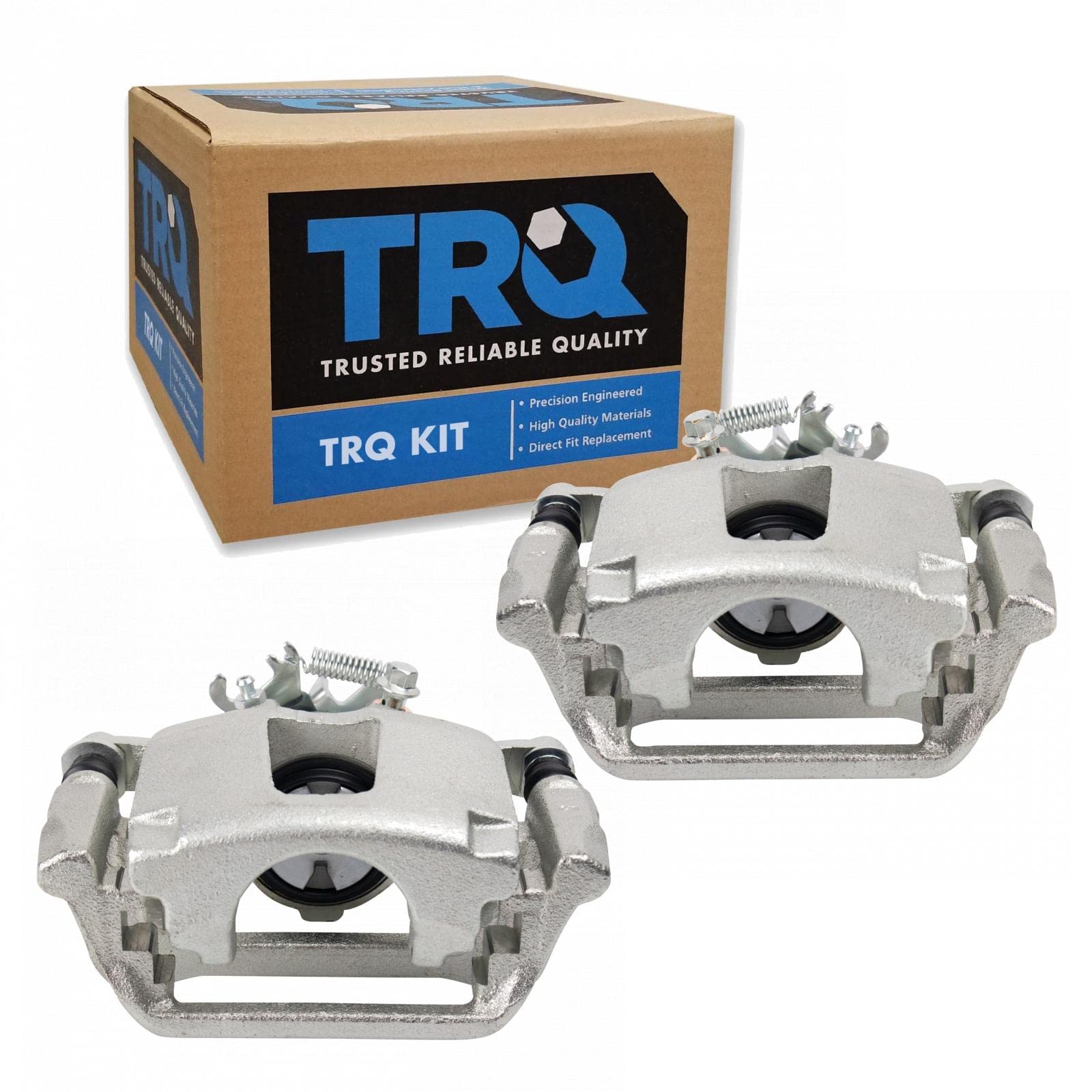 TRQ Rear Brake Caliper Set Compatible with 2012-2016 Chrysler Town & Country 2012-2018 Dodge Grand Caravan 2013-2015 Ram C/V Image