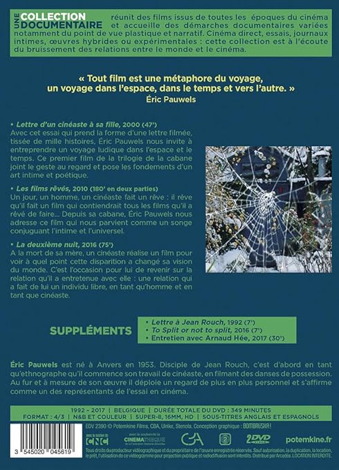 Trilogie De La Cabane Lettre D Un Cineaste A Sa Fille Les Films Reves La Deuxieme Nuit Fr Import Amazon De Pauwels Eric Dvd Blu Ray