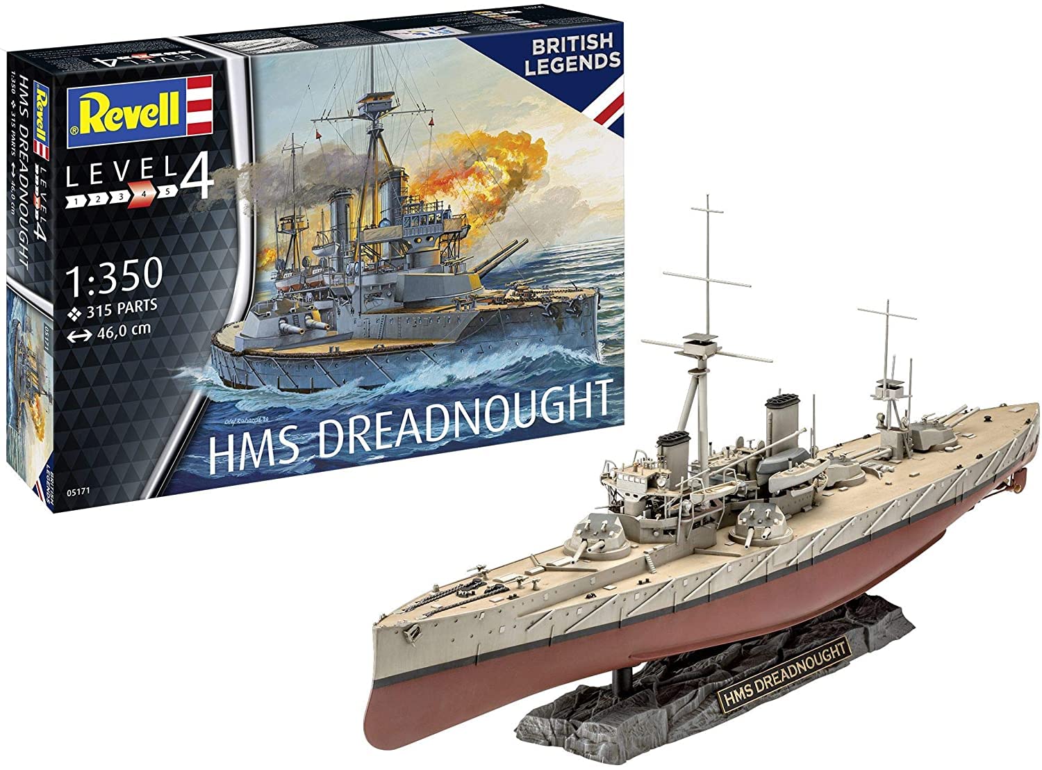 Revell 05171 HMS Dreadnought Plastic Model kit 1:350 Scale