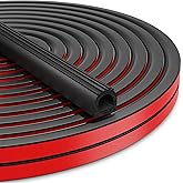 Weather Stripping Door Seal 26 Feet Foam EPDM Rubber Seal Strip Weather Stripping for Window, Door, RV, Boat, Auto, Truck, Ma