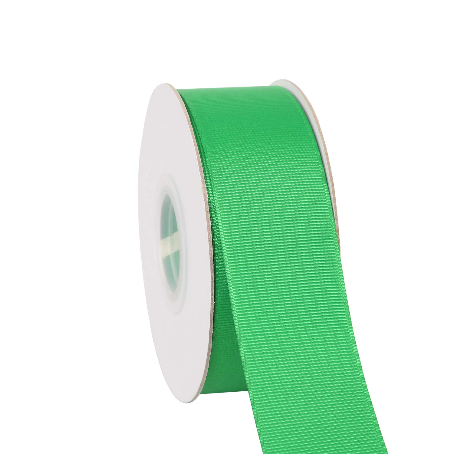 Ribbonitlux 38mm Wide Solid Grosgrain Ribbon 22 Meters (580-Emerald, Set for Gift Wrapping, Party Decor, Sewing Applications, Wedding and Craft