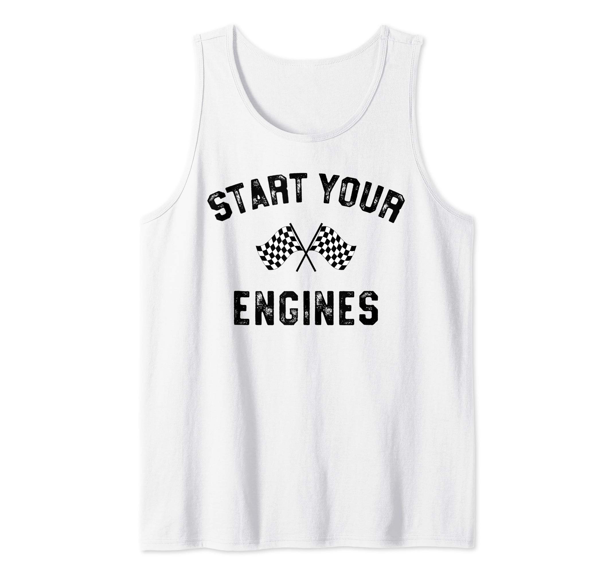 Photo 1 of Start Your Engines Raceday racetrack Racing Flag Woman Gift Tank Top