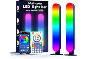 MICTUL LED Light Bar, Music Synced RGB Light Bars, 16 Million Colors Changing TV Light Bar with Remote &APP Control Timing Function, RGB Desk Lamp for Computer Monitor, Gaming, TV, Room, Party