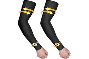 Ailaka Medical Compression Arm Sleeves for Men Women - 20-30 mmHg Lymphedema Compression Sleeves Support for Arms Pain