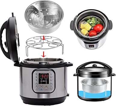 Louty Instant Pot Accessoires Panier Vapeur Et œuf Cuiseur Vapeur
