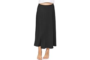 STRETCH IS COMFORT Youth Girls Flowy A-Line Skirt Knee Length and Ankle Length | Kids | Sizes 4-16