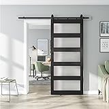 ALAMEDADT 36'' x 84'' Glass Barn Door and 6.6 Ft
