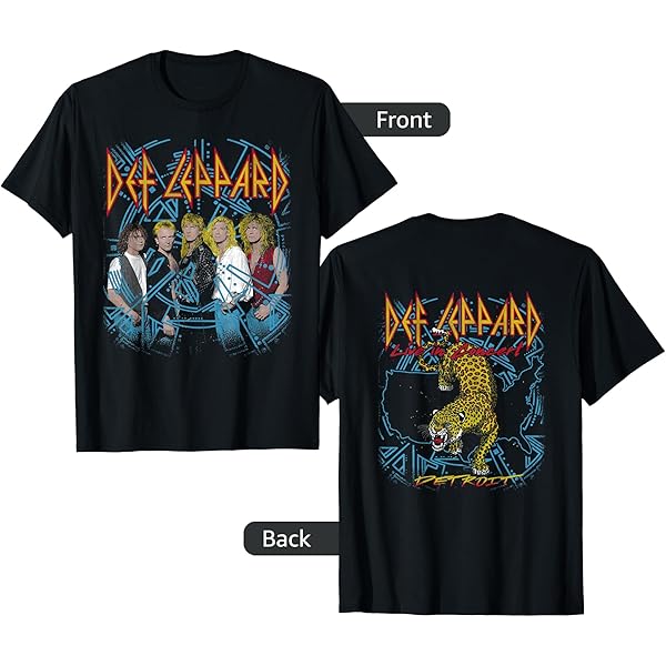 Amazon.com: Def Leppard - Hysteria City St. Louis T-Shirt