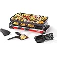 Starfrit The Rock Electric Raclette - 8 Person Party Grill - 8 Spatulas - Reversible Plate - 1500W