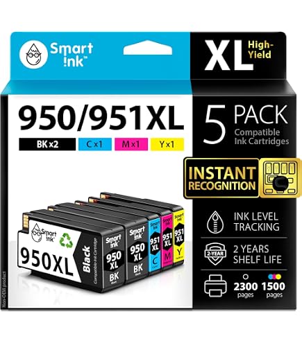 Cartouches D'encre Compatibles HP950/951 XL - Pour Officejet Pro 8610, Cyan, Neuves