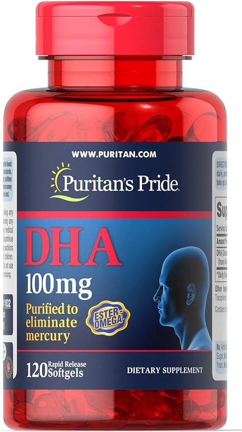 Amazon ピューリタンズプライド Dha 1 Mg 12ソフトジェル Puritans Pride Dha