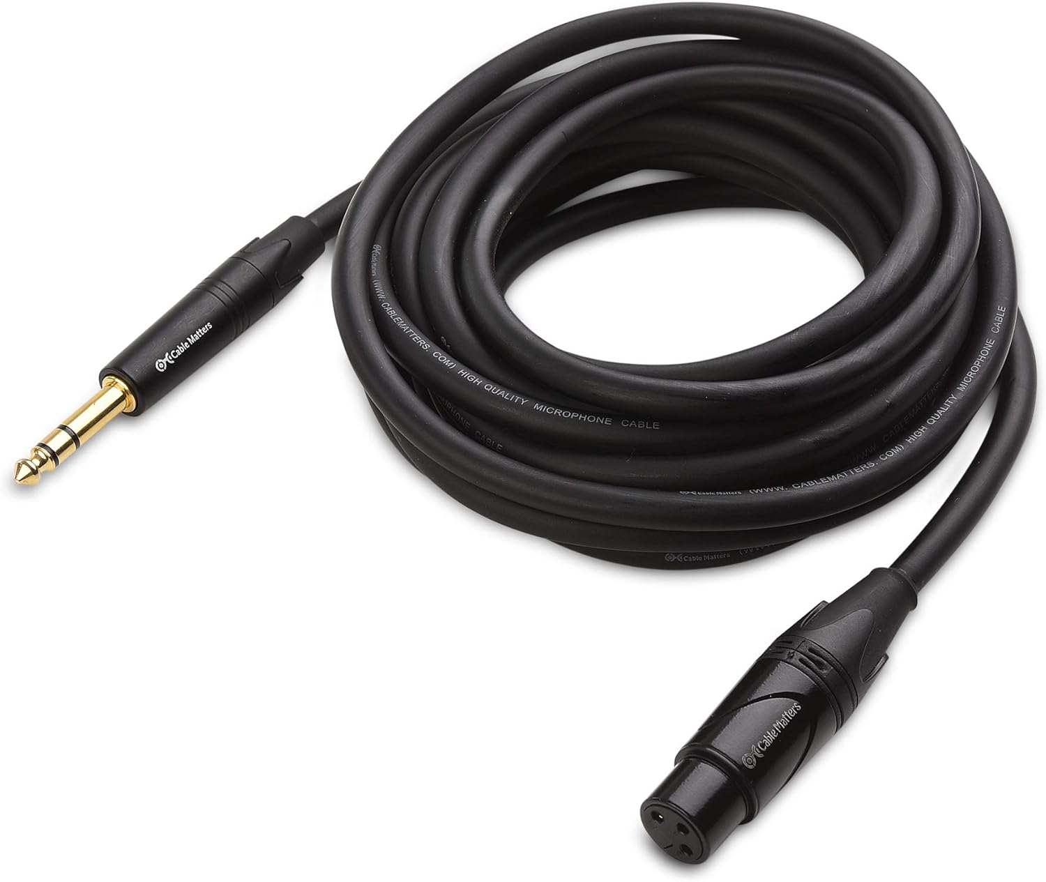 Cable Matters 6.35mm (1/4 Inch) TRS to XLR Cable (XLR to TRS Cable) Male to Female 6 Feet: Musical Instruments
