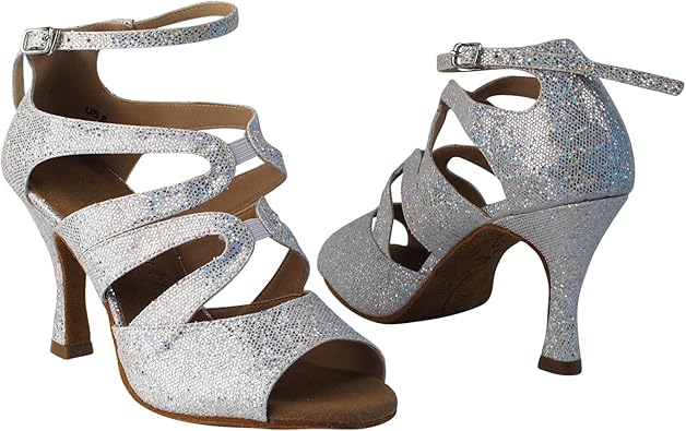 amazon silver evening shoes