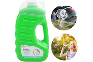 PARTY CLUB OF AMERICA PartyClub of America Bubble Solution Refill (up to 5 Gallon) Concentrated Bubble Soap 64 Ounce Big Bottle for Jumbo Giant Bubble Wand Blower Machine Gun Party Favor Bubble Summer Toy
