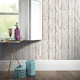 Arthouse White Washed Wood Wallpaper 1005 x 53cm Realistic Photographic Wood view 2