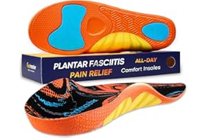 Footmaster Plantar Fasciitis Pain Relief Insoles,All-Day Comfort Orthotic Shoe Inserts with Arch Support,Shock Absorbing for 
