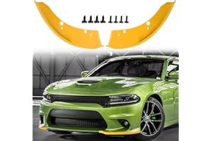 SleYuYir Front Bumper Lip Splitter Protector Cover Compatible with 2015-2021 Dodge Charger Hellcat SRT 392 / Scat Pack/RT Scat Pack/GT/RT, Yellow