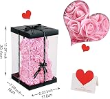 Touloube Rose Bear Gift for Her Roses Teddy Bear with Box and Card view 4