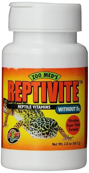 ZOO MED REPTIVITE, WITHOUT VITAMIN D3, 2-OUNCE,BLACK