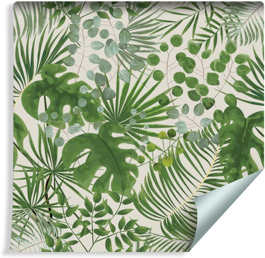 Muralo 198508166 - Papel Pintado (Fieltro), diseño de Hojas, Color