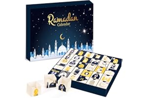KEDERWA Ramadan Gifts Ramadan Calendar for Kids, Ramadan Decorations for Home Ramadan Countdown Calendar Box to Fill with30 Countdown Drawers Eid Gifts for Kids Adults