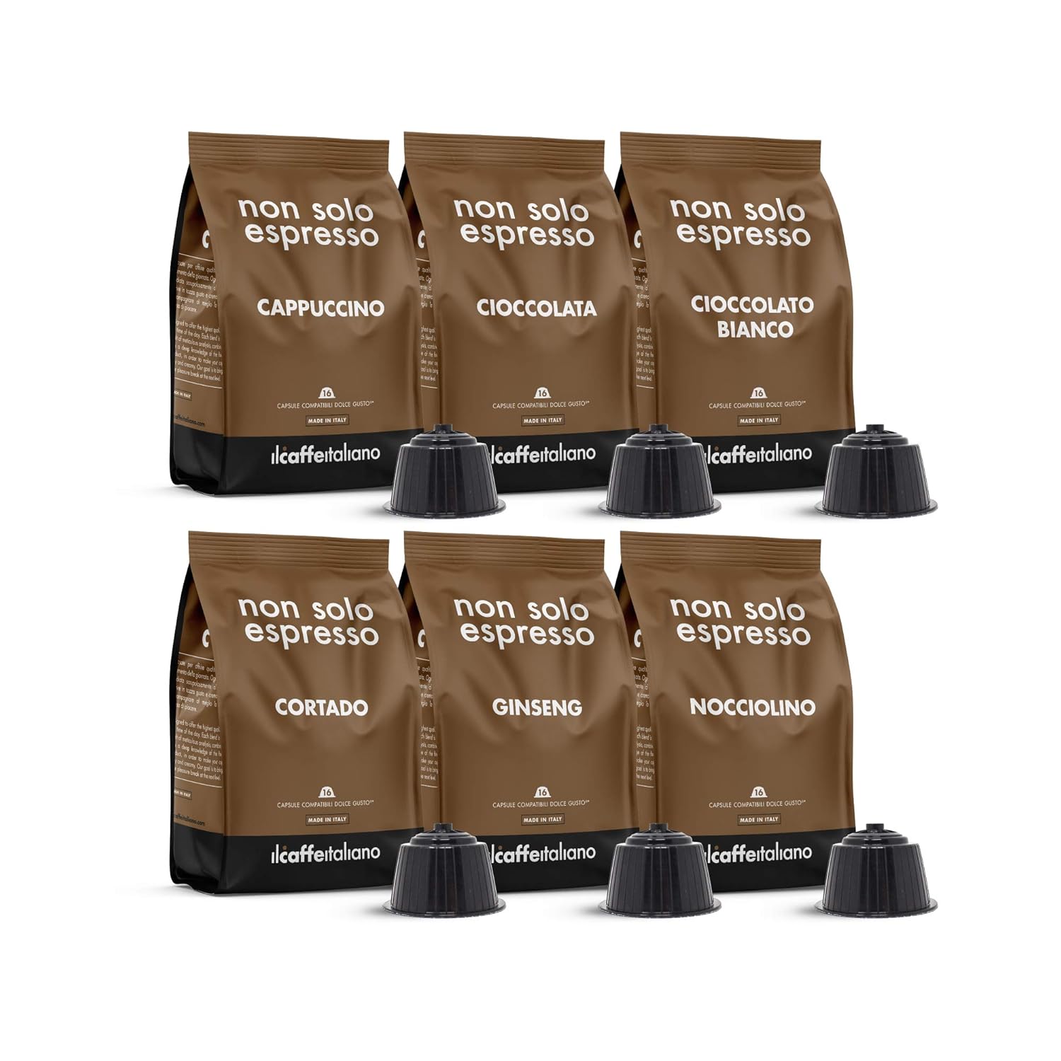 Il Caffè italiano 96 Dolce Gusto Compatible Coffee Capsule Solubles