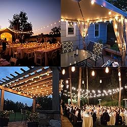 hairmiss 25ft Outdoor Edison Bulb String Lights