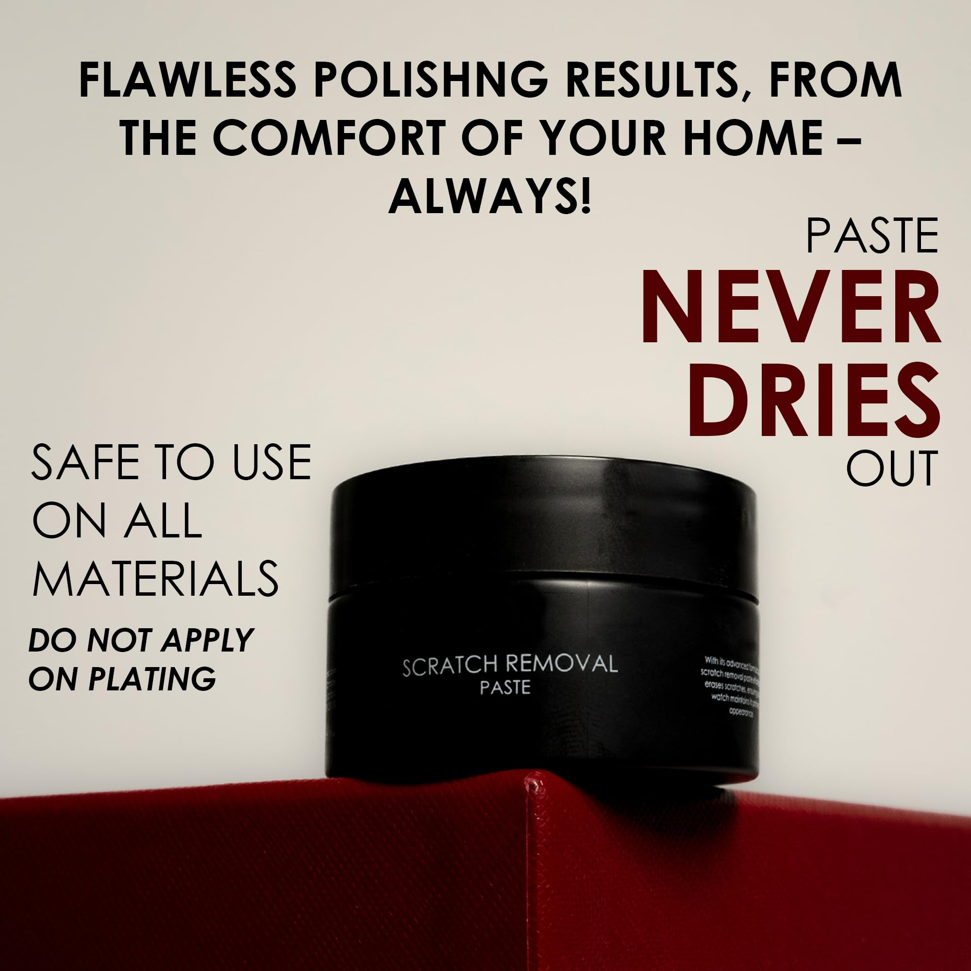 Premium Polishing and Cleaning Paste for Rolex, Luxury Watches and Jewelry - Removes Scratches, Scuffs and Restores Shine, Watch Polish Kit 30g