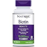 Natrol Biotin Beauty Tablets, Promotes Healthy Hair, Skin and Nails, Helps Support Energy Metabolism, Helps Convert Food Into
