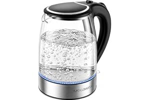 Megawise Electric Glass Kettle with Auto Shut-Off (1.8L)