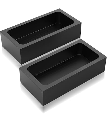thumbnail image 2 of PMC Supplies 1 Troy Ounce Gold Rectangular Graphite Ingot Mold – Casting, Melting, Refining 2 of 6