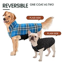 Kuoser Waterproof Dog Coat, Reversible Dog Jacket