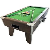7ft Pool Table Coin Operated Billiard Table Green Felt - Competition