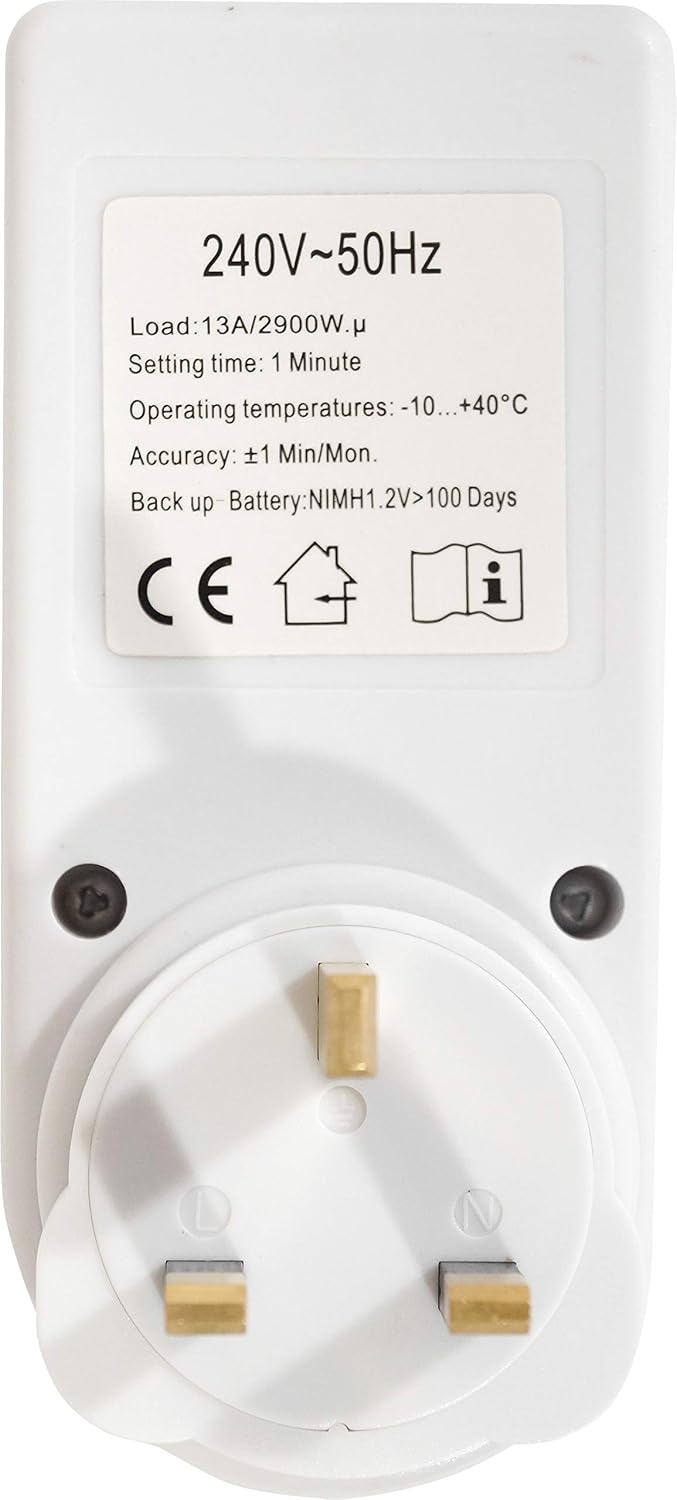 Eagle Digital Energy Saving Plug in 230V 13A 7 Day Timer Switch with 10 Programmes - Image 4