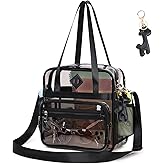 PIG PIG GIRL Clear Tote Bag - 12x6x12 See Through Stadium Event Bag for Women