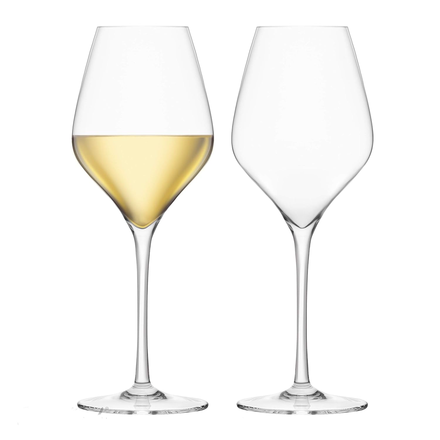 Final Touch 100 Leadfree Crystal White Wine Glasses Goblets Made with