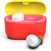 JLab Go Pop+ True Wireless Bluetooth Earbuds & Charging Case - Confetti, App Support, Dual Connect, IPX4 Sweat Resistance, Bluetooth 5 Connection, 3 EQ Sound Settings Signature, Balanced, Bass Boost