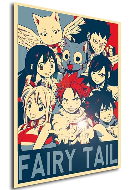 Instabuy Poster Fairy Tail Propaganda Characters (Plakat 70x50)
