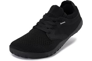 Joomra Women's Wide Minimalist Barefoot Shoes | Wide Toe Box Fashion Sneakers | Zero Drop Grippy Sole