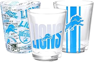 FOCO NFL Team Logo Barware Team Spirit 1.5oz Shot Glasses 3-Pack