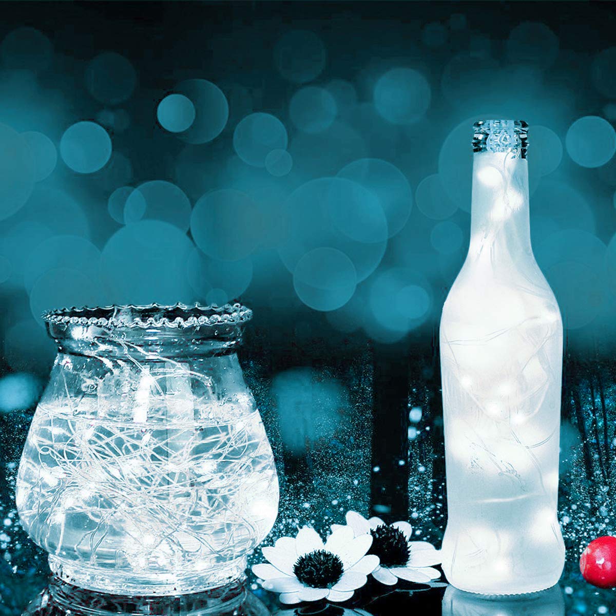 Decute 100 LED 50 Photo Clips String Lights