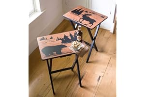 PLOW & HEARTH Wilderness TV Trays, Set of 2