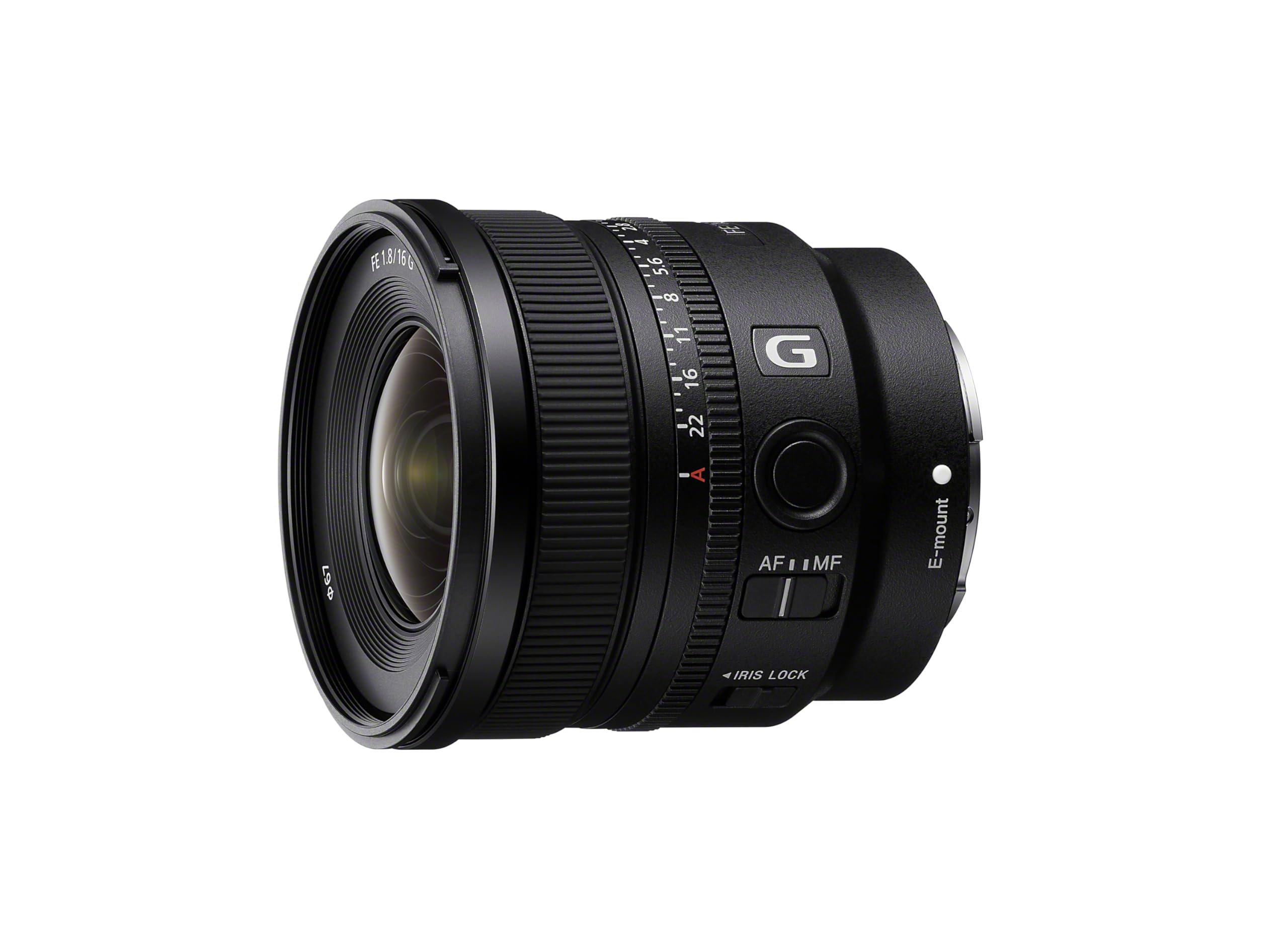 Sony SEL16F18G–Obiettivo fisso ultragrandangolare 16 mm F1.8 per full frame e APS-C(attacco E-mount, serie G, ideale per paesaggi e astrofotografia, compatibile con la serie A7, ZV-E10, A6400, A6700)