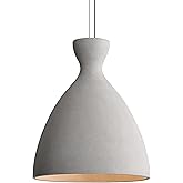 Golden Lighting Aethera 14" LED Pendant in Grey Cement