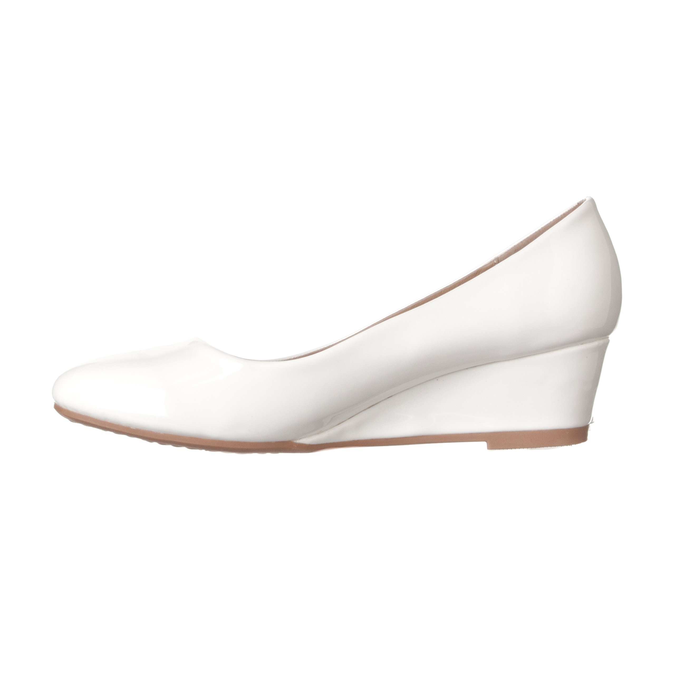 Riverberry Women's Alice Low-Height Round Toe Wedge Pumps - Image 3