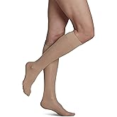 SIGVARIS Women's Sheer Fashion Closed Toe Calf Height - 15-20mmHg Weight Compression Hose - Lightweight & Breathable in Soft Stretch Fabric for Comfortable Everyday Wear
