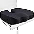 5 STARS UNITED Seat Cushion Pillow for Office Chair - 100% Memory Foam - Firm Coccyx Pad - Tailbone, Sciatica, Lower Back Pain Relief - Posture Corrector for Car, Wheelchair, Desk